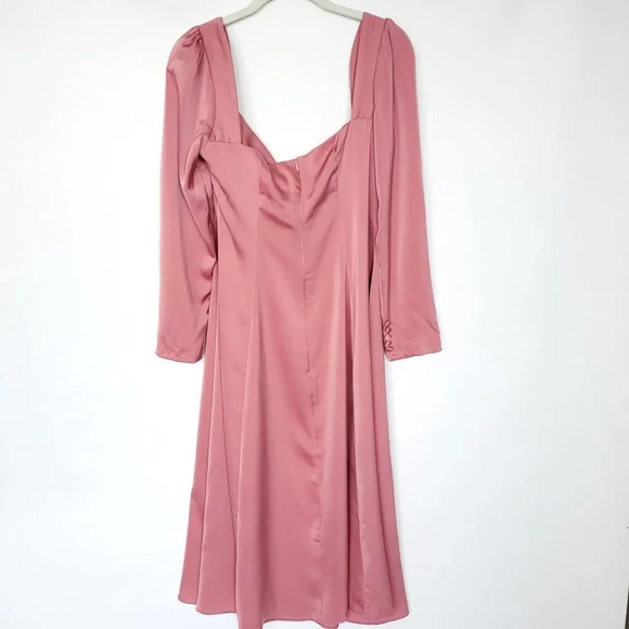 The Labera Cocktail Dress Womens Size Small Rose Gold Long Sleeve Party Summer - Picture 4 of 16